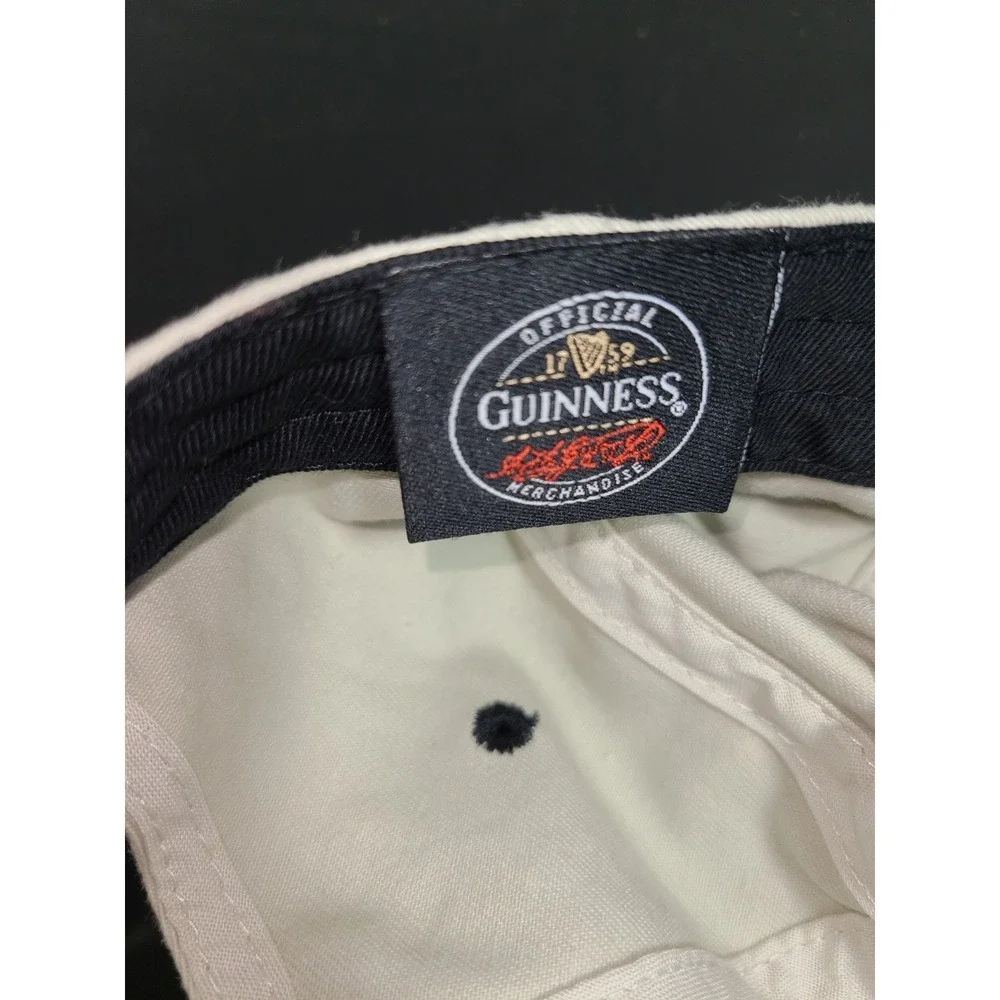 Guinness Beer Brand Logo Adjustable‎ Hat Beige Embroidered IRISH HARP